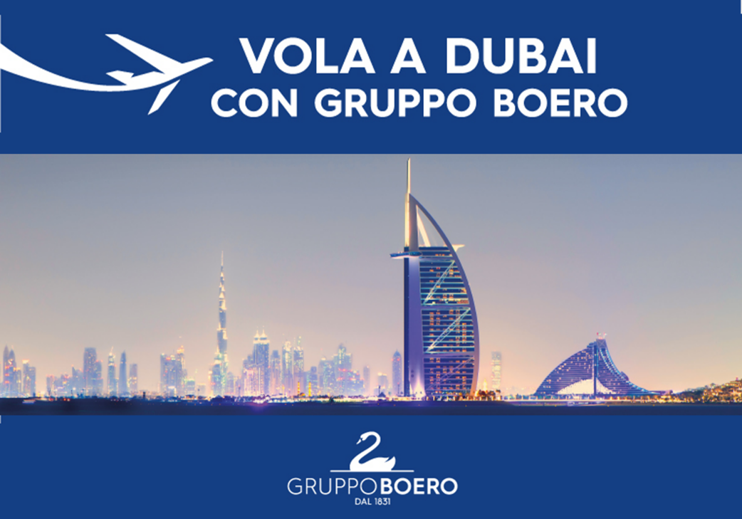 THE LUCKY WINNERS OF THE COMPETITION FLIES TO DUBAI Gruppo Boero